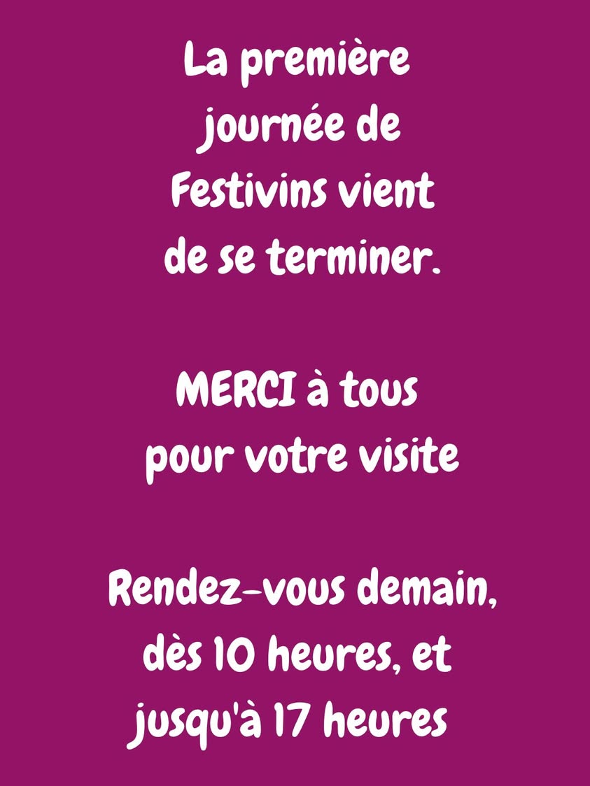 Vignerons et visiteurs réunis à Festivins.