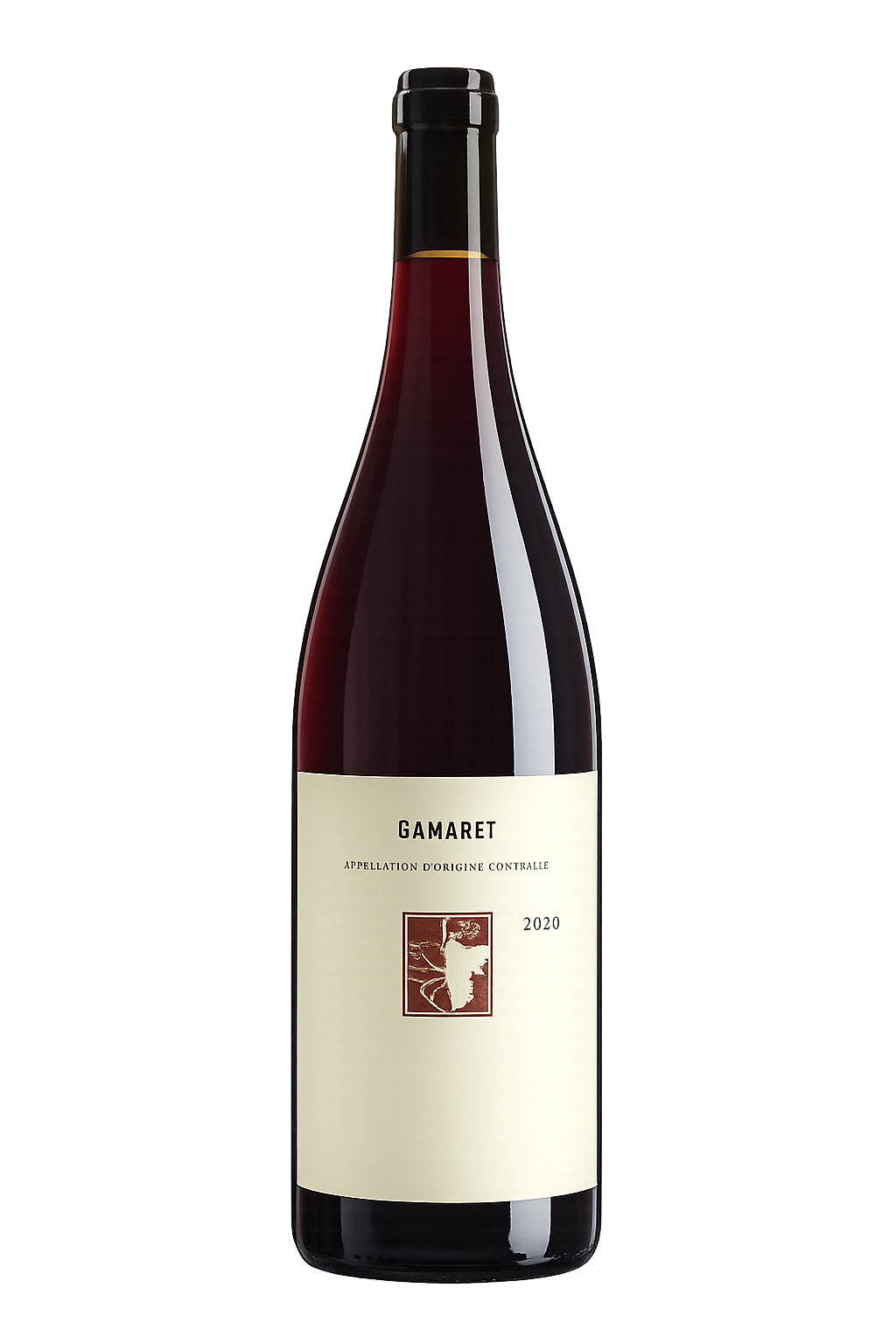 Bouteille de Gamaret 2024 de la Cave de la Feuille Morte.