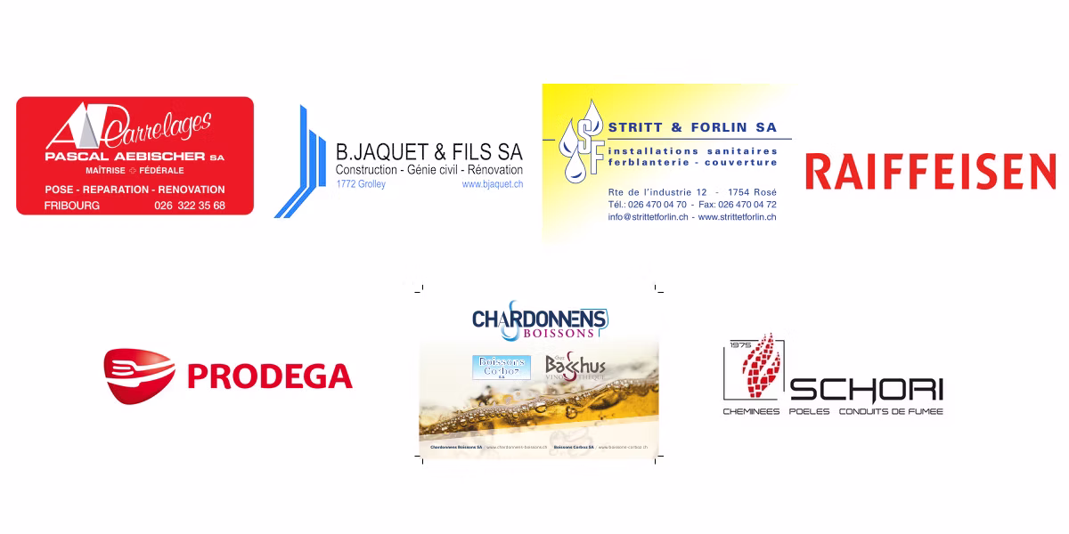 Logos des partenaires officiels de Festivins.